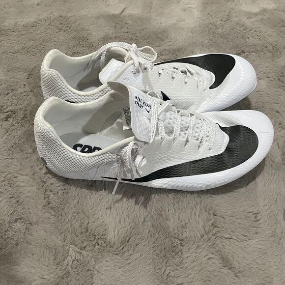 Nike Rival Sprint Track Spikes,‎ Size 11.5 (EU 45.5), White/Black (DC8753-100) - Picture 1 of 10